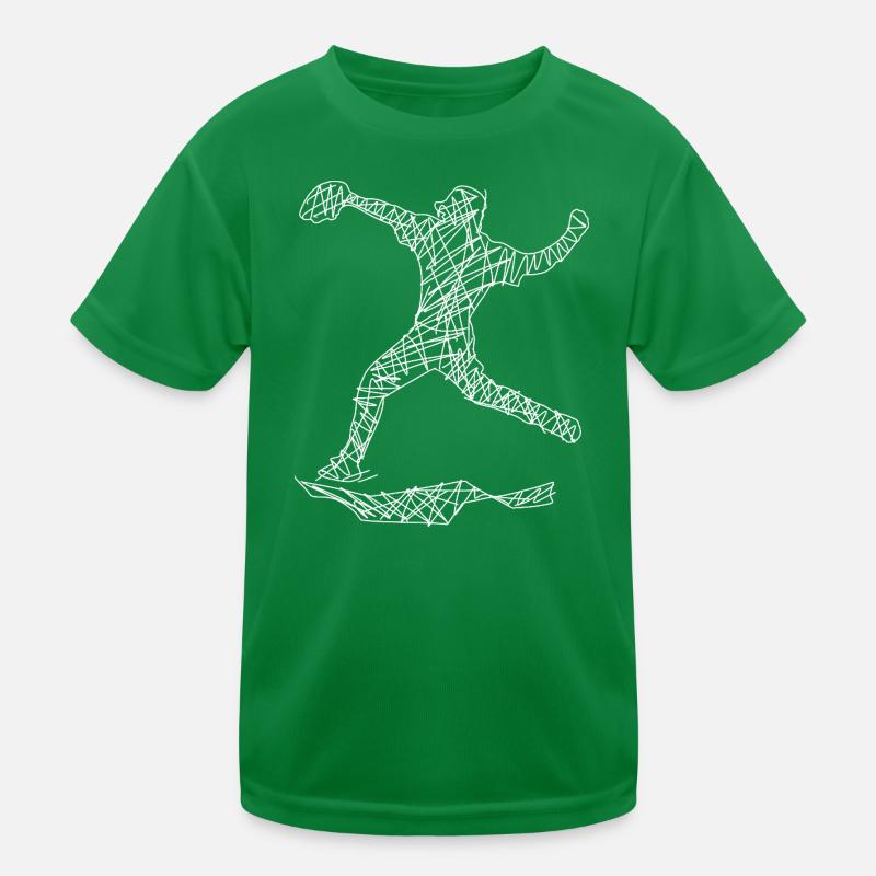 Baseball Kinder Funktions-T-Shirt