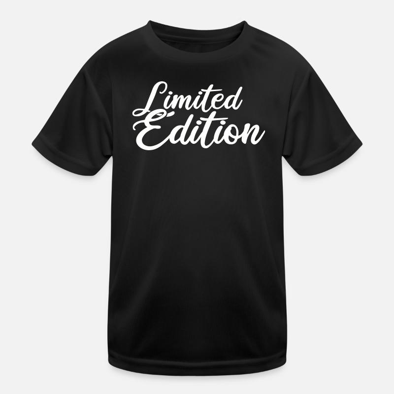 Limited Edition - Kinder Funktions-T-Shirt - Schwarz