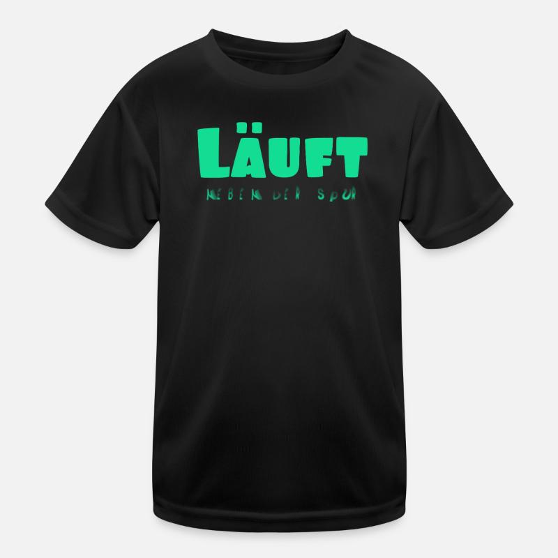 Läuft  Kinder Funktions-T-Shirt