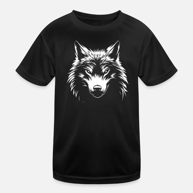 Wolf weiß :) Kinder Funktions-T-Shirt
