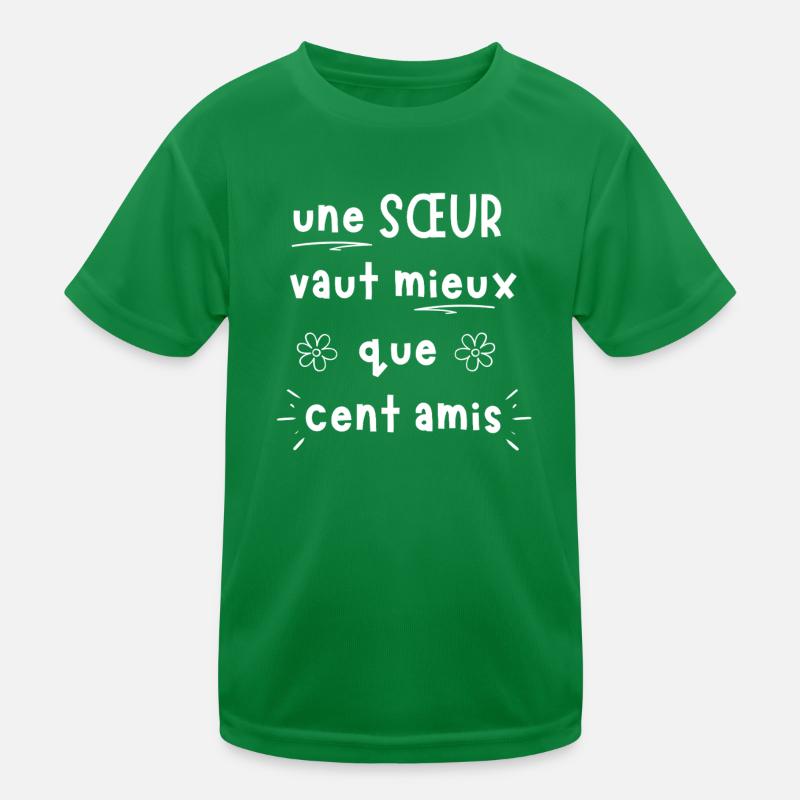 Eine Schwester ist besser als hundert Freunde Kinder Funktions-T-Shirt