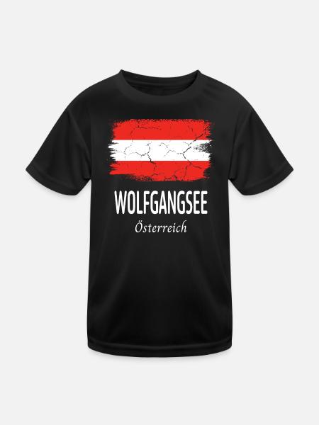 Lake Wolfgang - Kids Functional T-Shirt - black - Front