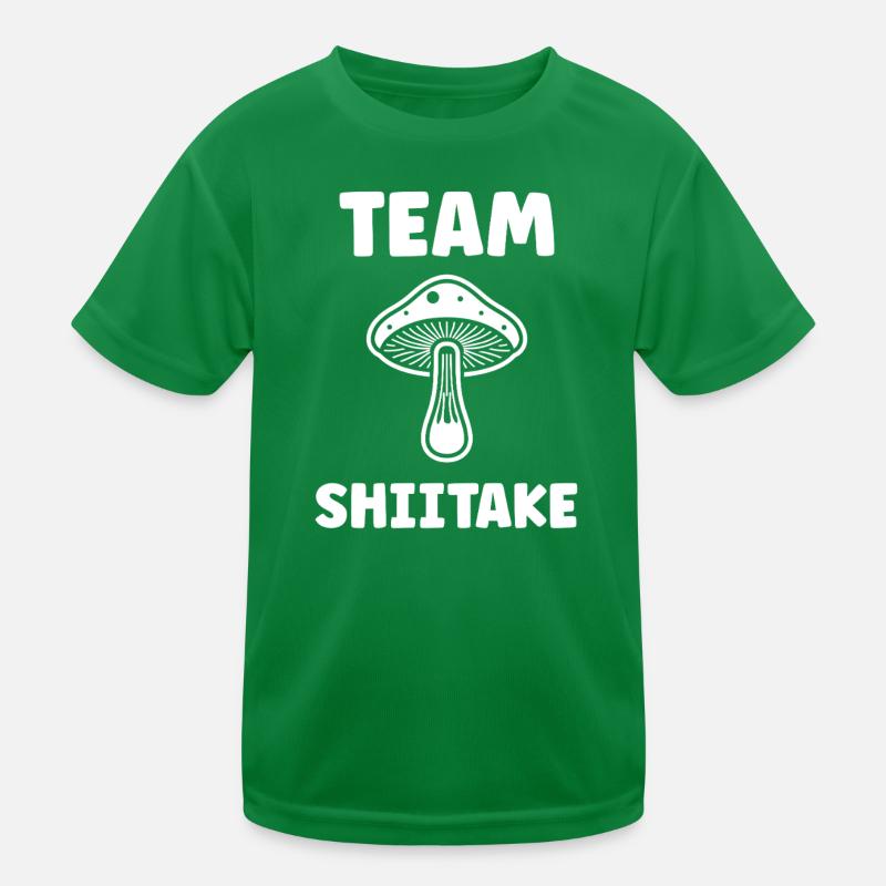 Team Shiitake Pilz Kinder Funktions-T-Shirt