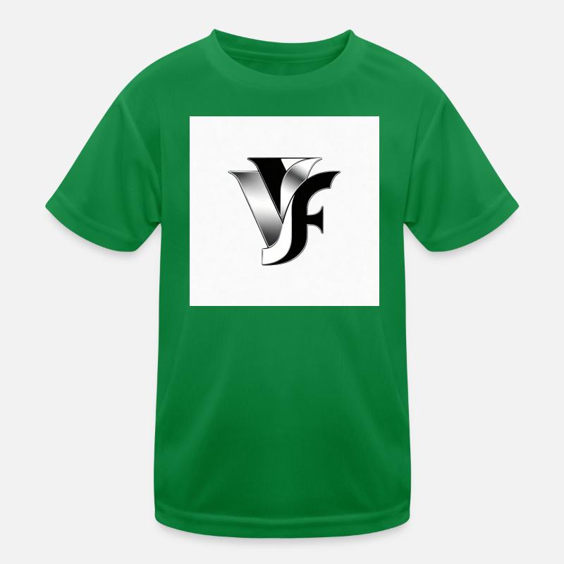 VF Monogramm Metallisch Kinder Funktions-T-Shirt