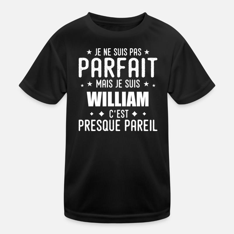William: authentisch, unvollkommen, oben, Perfektion Kinder Funktions-T-Shirt