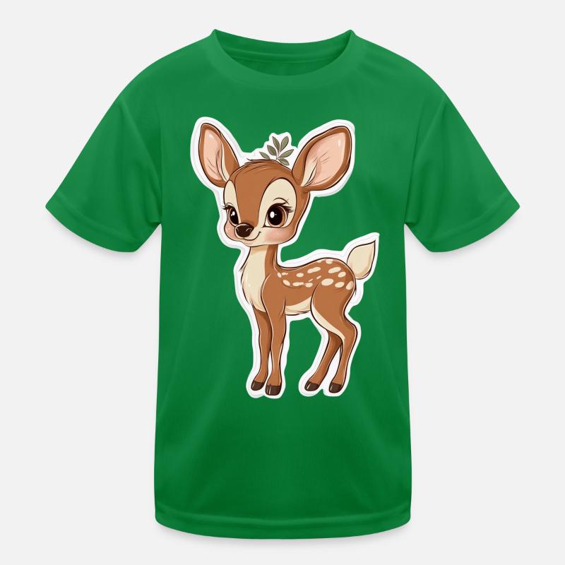 roe deer Kids Functional T-Shirt