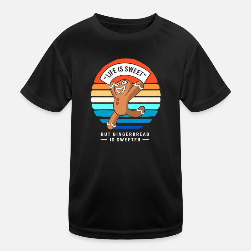 Gingerbread Christmas Gingerbread Man Gingerbread Kids Functional T-Shirt