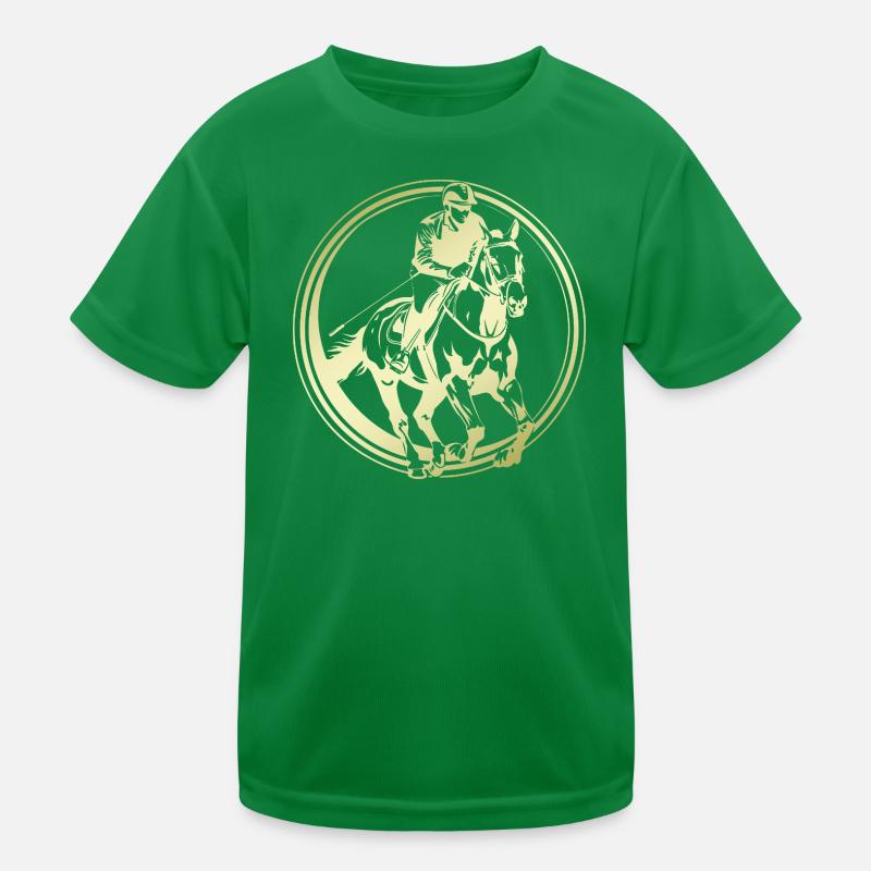 Silhouette de cheval d’équitation T-shirt sport Enfant