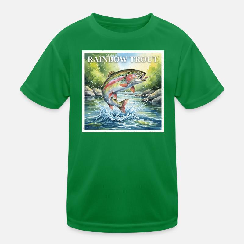 rainbow trout Kids Functional T-Shirt