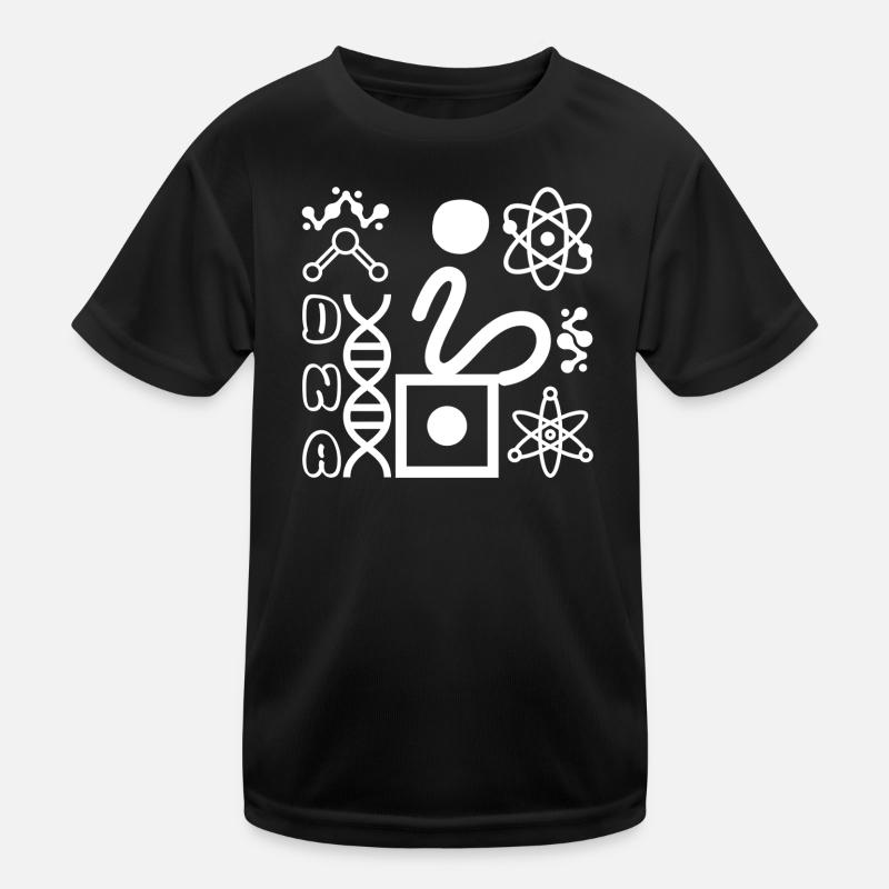 DNS - Kinder Funktions-T-Shirt - Schwarz
