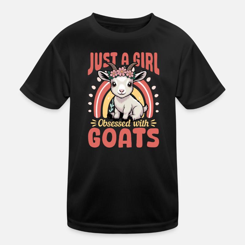 Drôle d’animal de la ferme chèvre T-shirt sport Enfant
