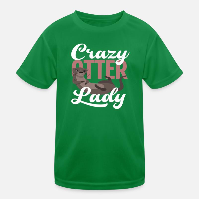 Seeotter-dame Kinder Funktions-T-Shirt