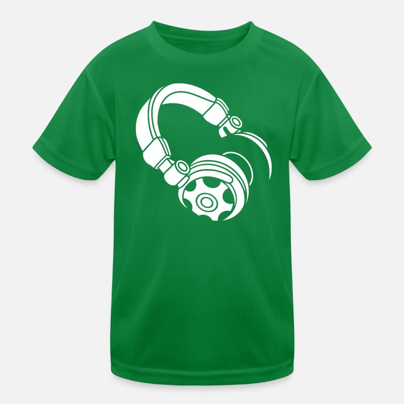 Silhouette du casque : DJ & Music Vibes T-shirt sport Enfant