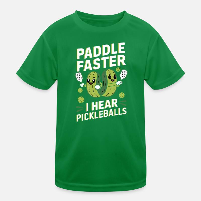 Pickleball Gurke Essiggurke Geschenk Kinder Funktions-T-Shirt