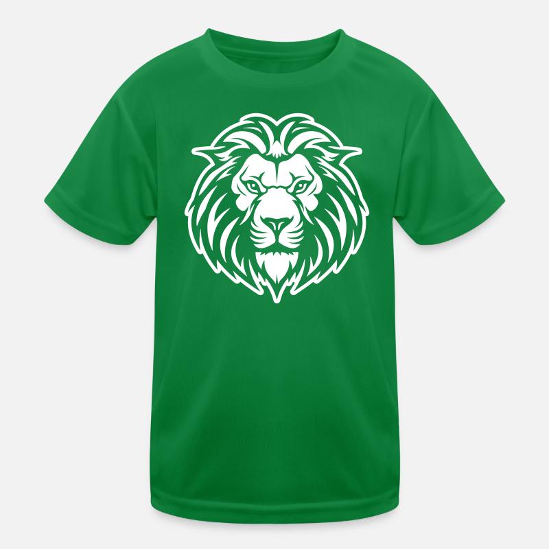 Löwe Kopf Kinder Funktions-T-Shirt