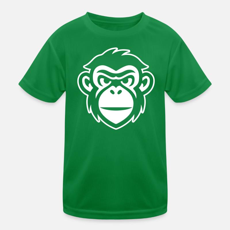 Affe Kopf Kinder Funktions-T-Shirt