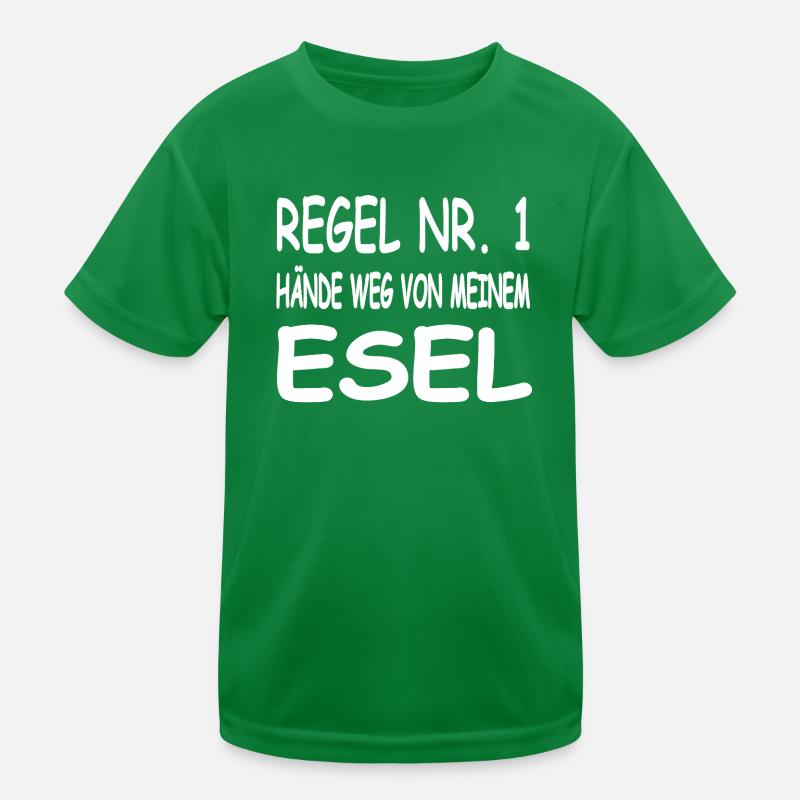 Esel Kinder Funktions-T-Shirt