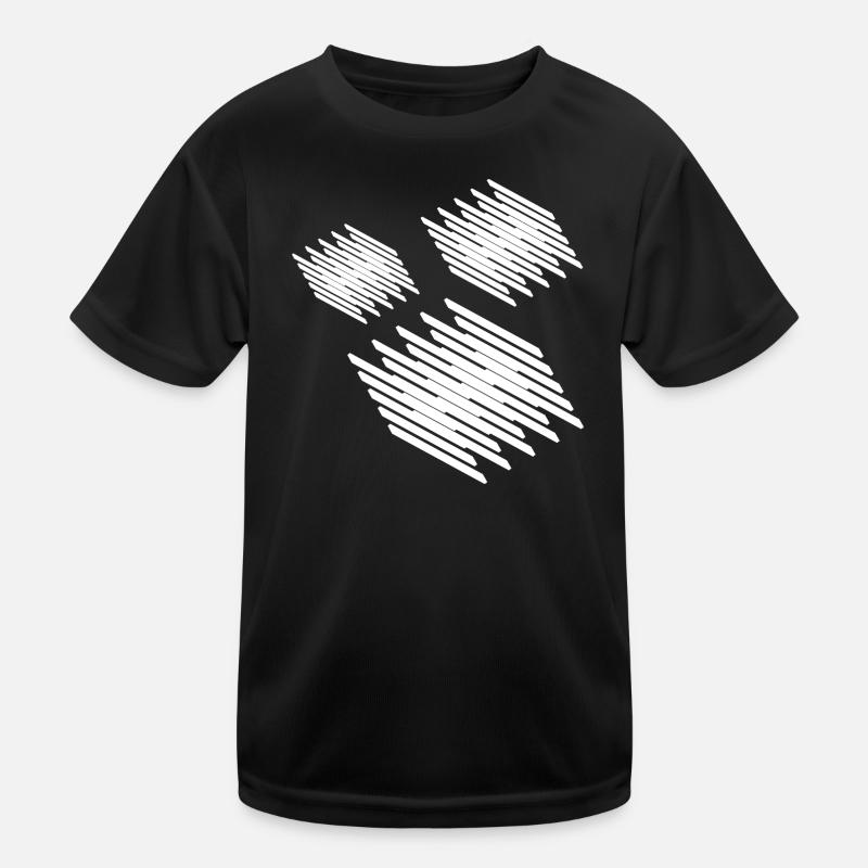 Design mit geometrischen Quadraten Kinder Funktions-T-Shirt