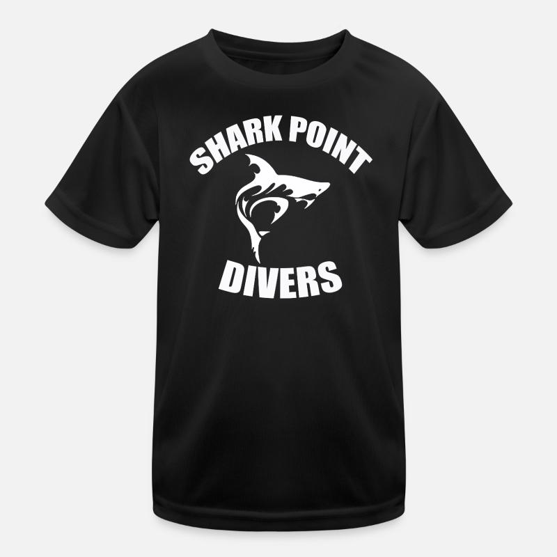 SHARK POINT DIVERS Kinder Funktions-T-Shirt
