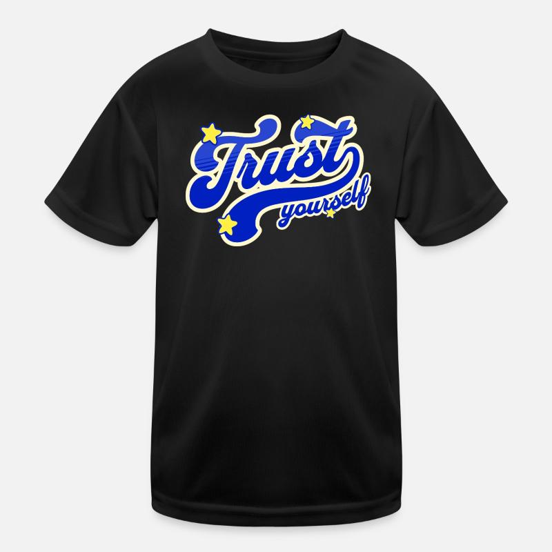 Confiance en soi Script Étoilé T-shirt sport Enfant