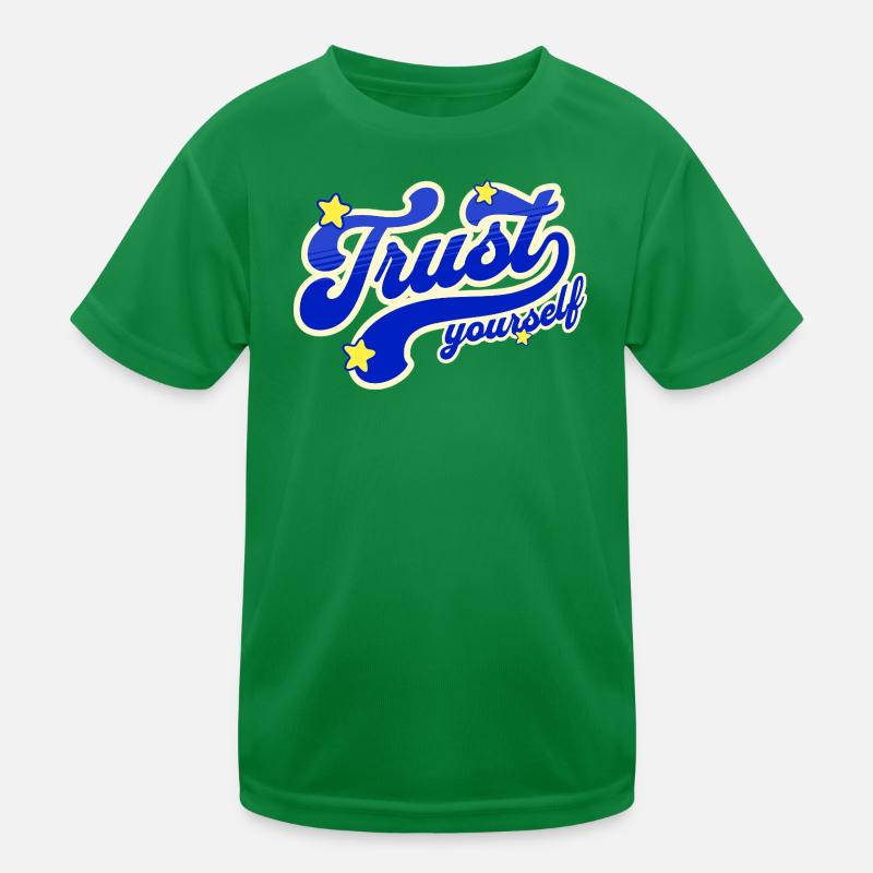 Confiance en soi Script Étoilé T-shirt sport Enfant