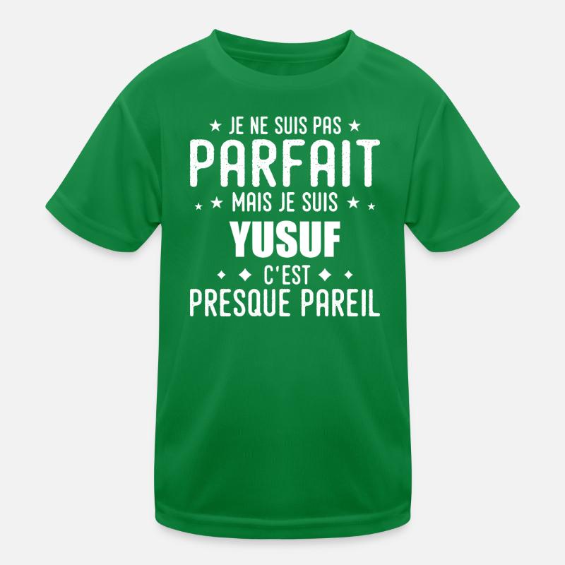 Yusuf: authentisch, unvollkommen, Top, Perfektion Kinder Funktions-T-Shirt
