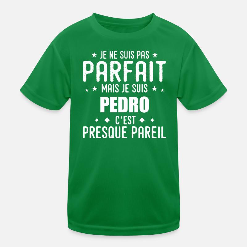 Pedro: authentisch, unvollkommen, oben, perfekt Kinder Funktions-T-Shirt