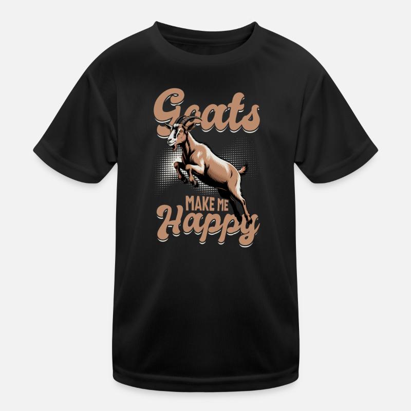 Drôle d’animal de la ferme chèvre T-shirt sport Enfant
