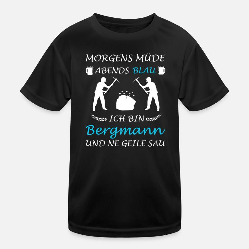 Miner Miner Buddy Coal Mine Kids Functional T-Shirt