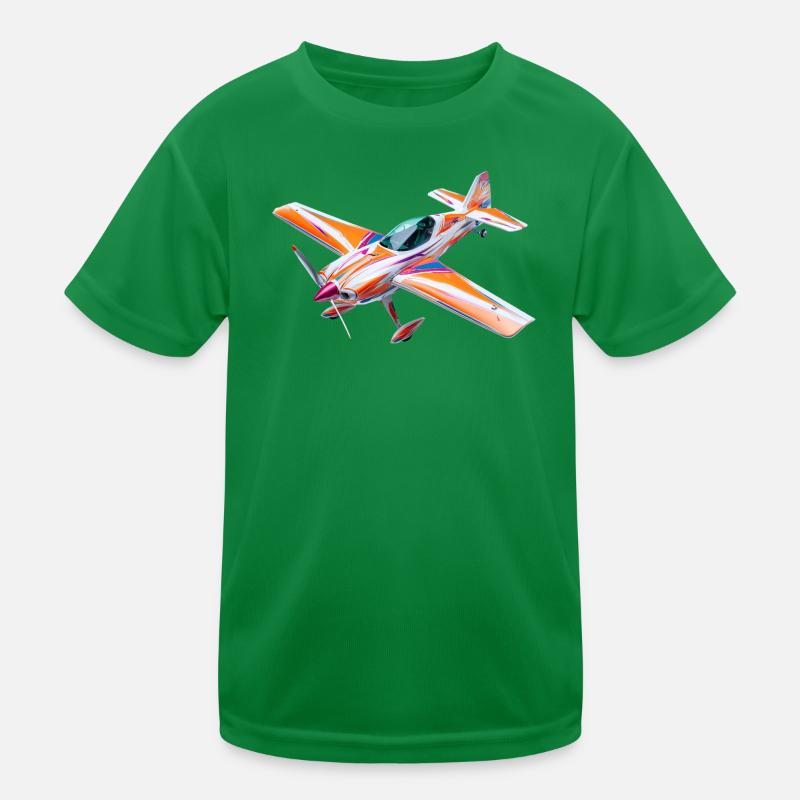 Colorful Radio Control Acrobatic Airplane Kids Functional T-Shirt