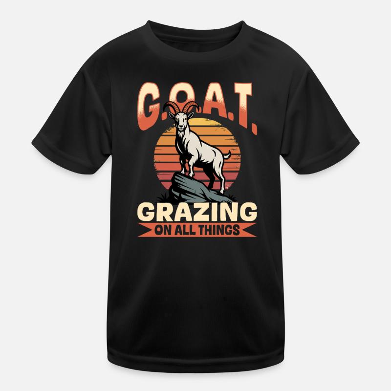 Drôle d’animal de la ferme chèvre T-shirt sport Enfant