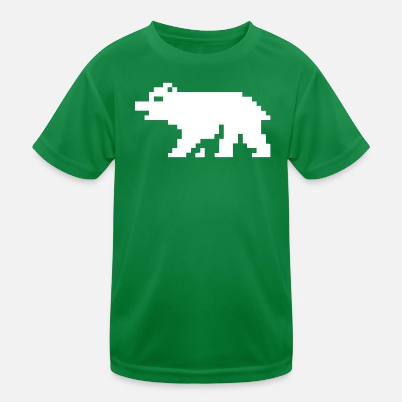 8bit pixel bär Kinder Funktions-T-Shirt