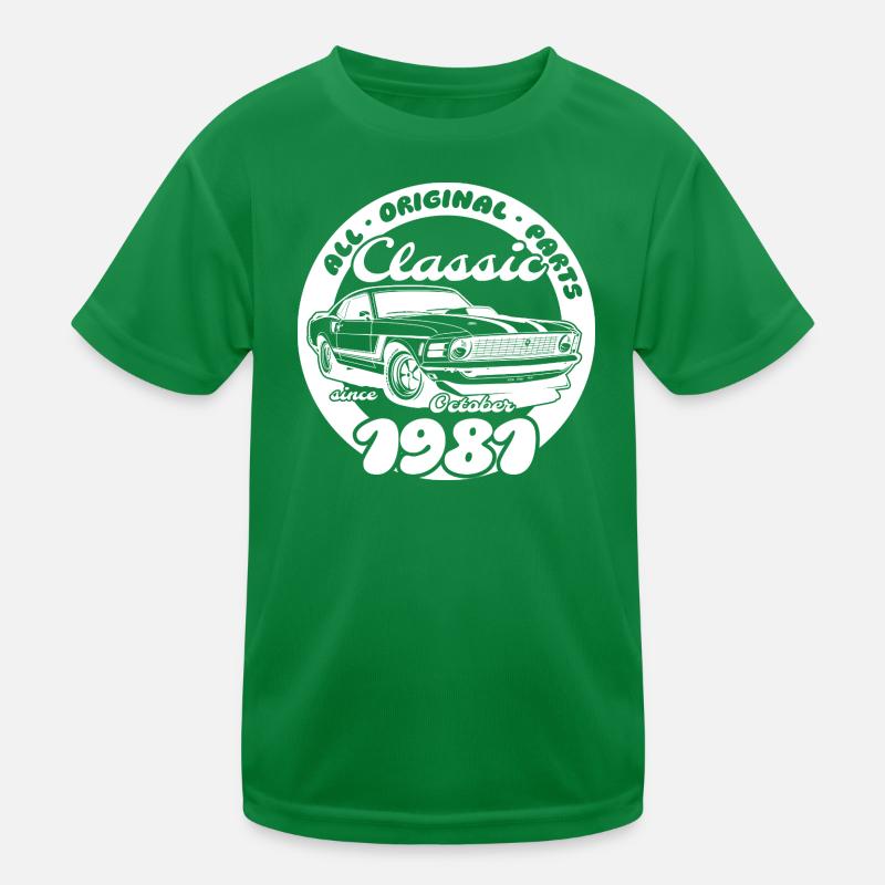 44e anniversaire - Muscle car classique 10/1981 T-shirt sport Enfant