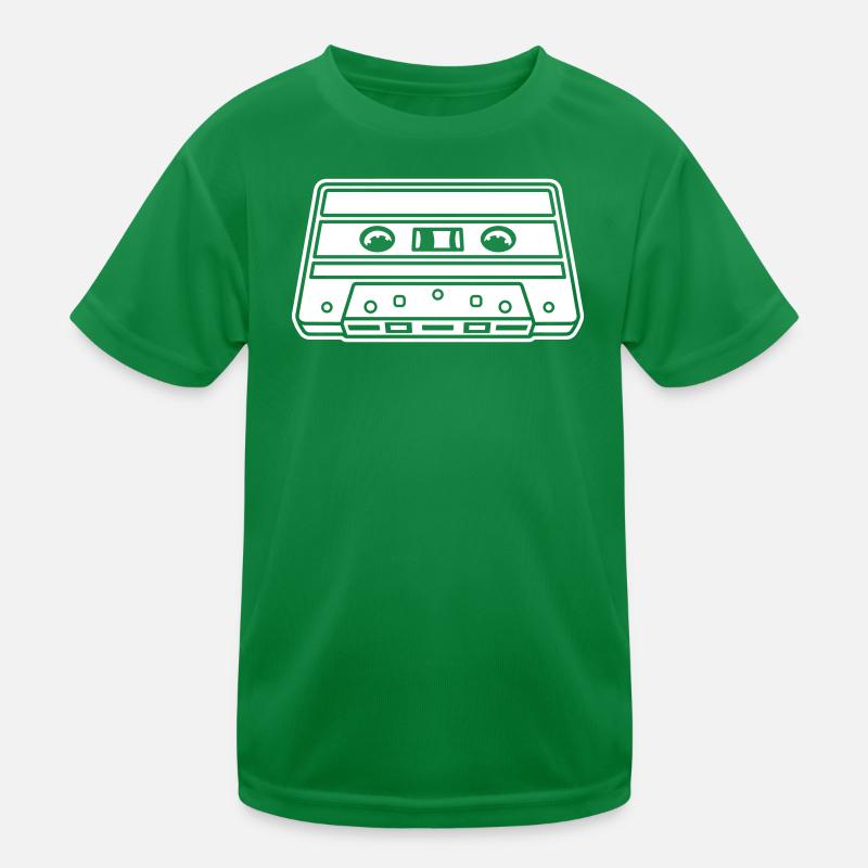 Cassette Perspective – Retro Mixtape Design Kids Functional T-Shirt