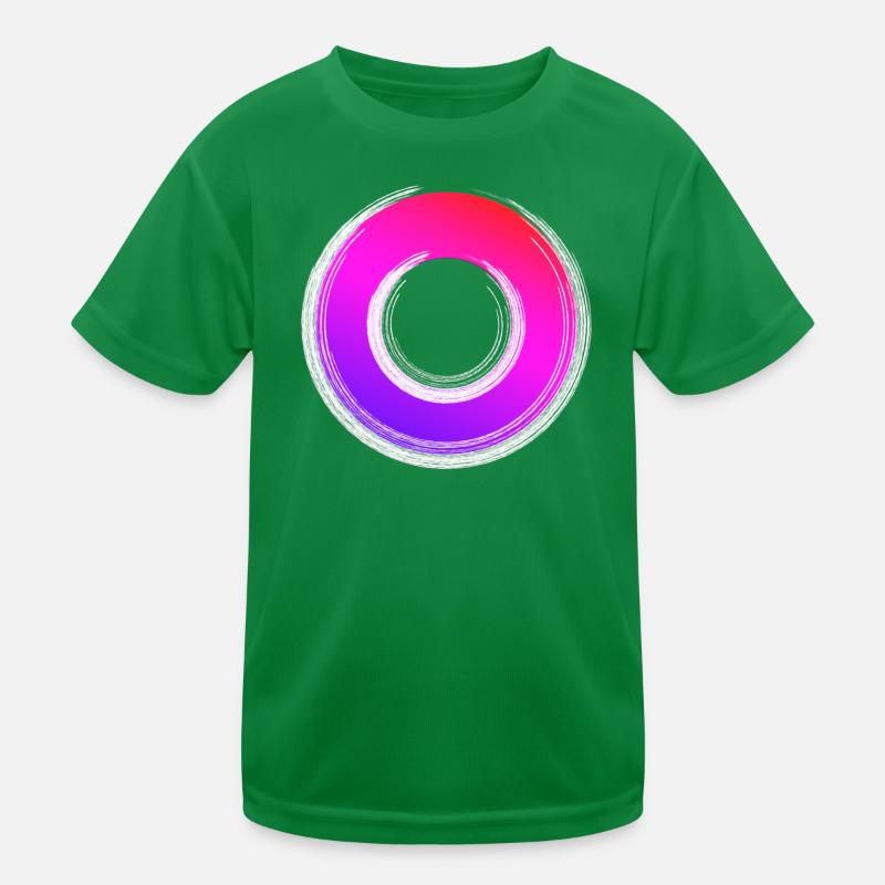 Gradient Ring Sparkle Kids Functional T-Shirt