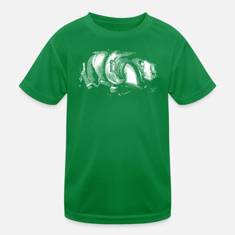 Monochrome Spiralgeometrie Kinder Funktions-T-Shirt
