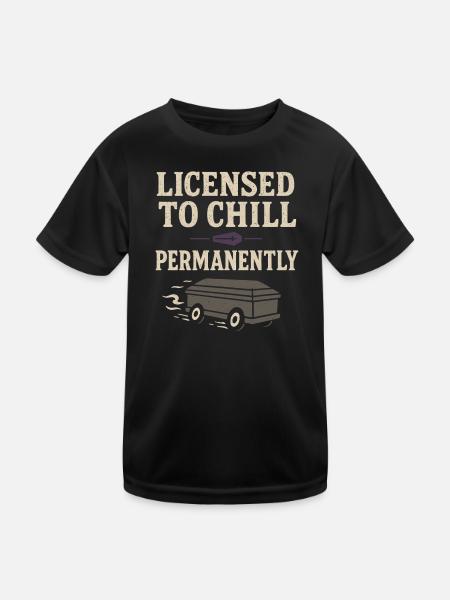 Corpse Science Dark Humor Death Positive - Kids Functional T-Shirt - black - Front