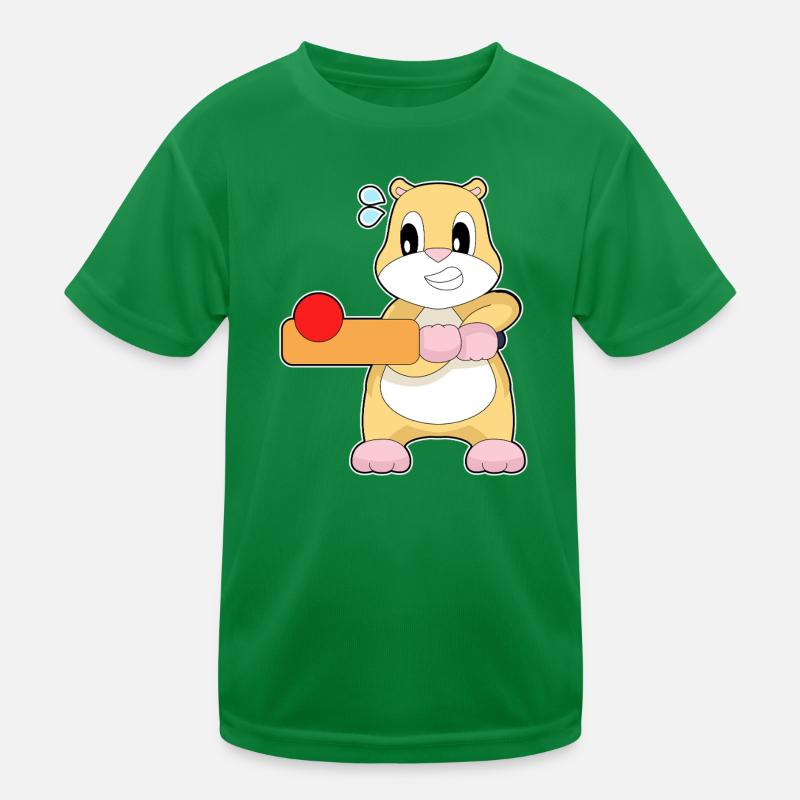 Hamster Cricket Batte de cricket T-shirt sport Enfant