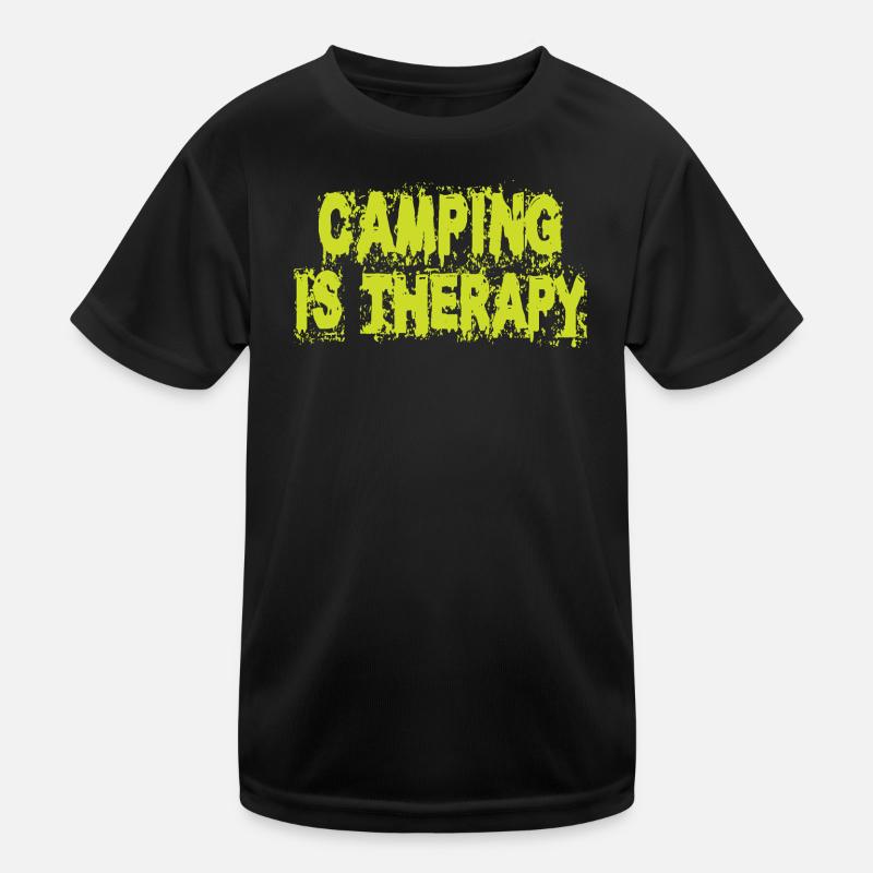 Camping is therapy Kids Functional T-Shirt