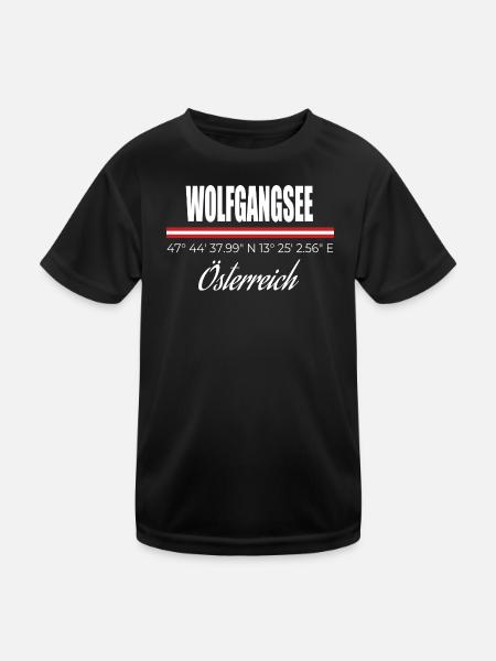 Lake Wolfgang - Kids Functional T-Shirt - black - Front