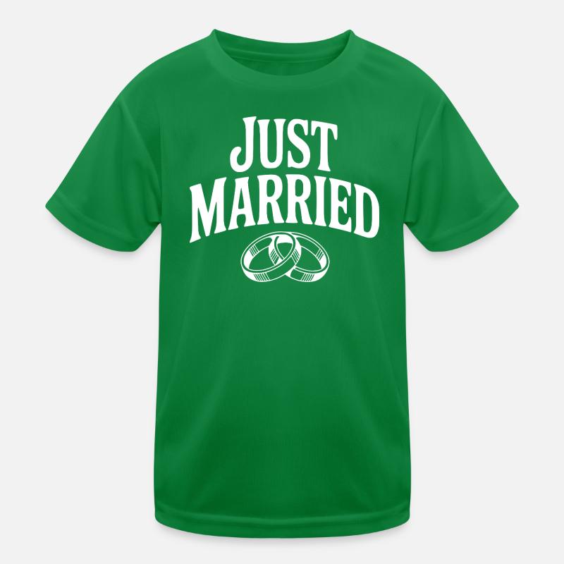 Juste marié T-shirt sport Enfant