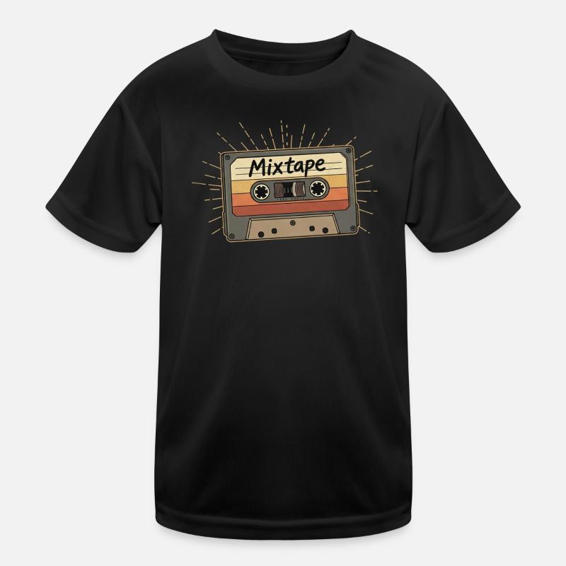 Retro Mixtape Kassette Kinder Funktions-T-Shirt