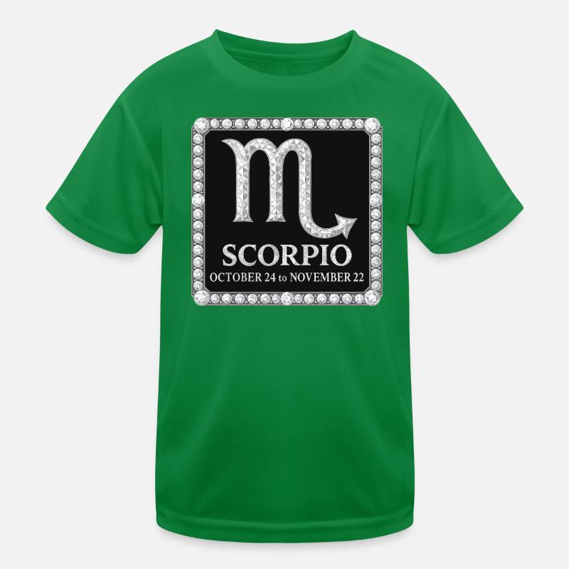 Sternzeichen Skorpion Kinder Funktions-T-Shirt