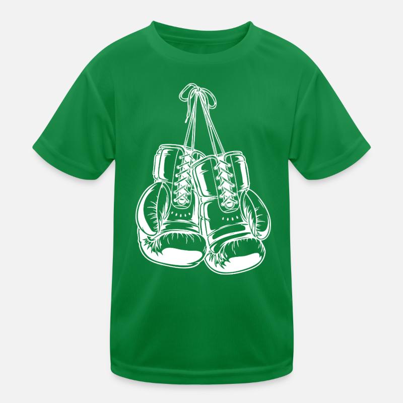 Conception de gants de boxe blancs pour la création de logo T-shirt sport Enfant