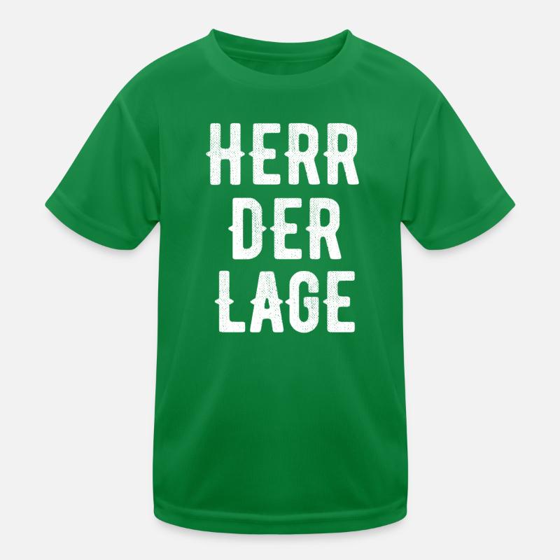 Herr der Lage Kinder Funktions-T-Shirt