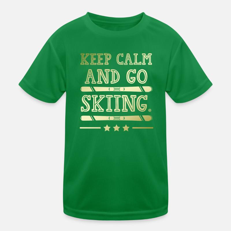 Restez calme ski T-shirt sport Enfant