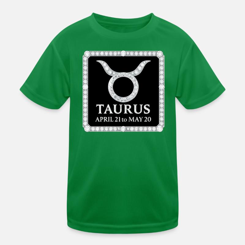 Sternzeichens Stier Kinder Funktions-T-Shirt