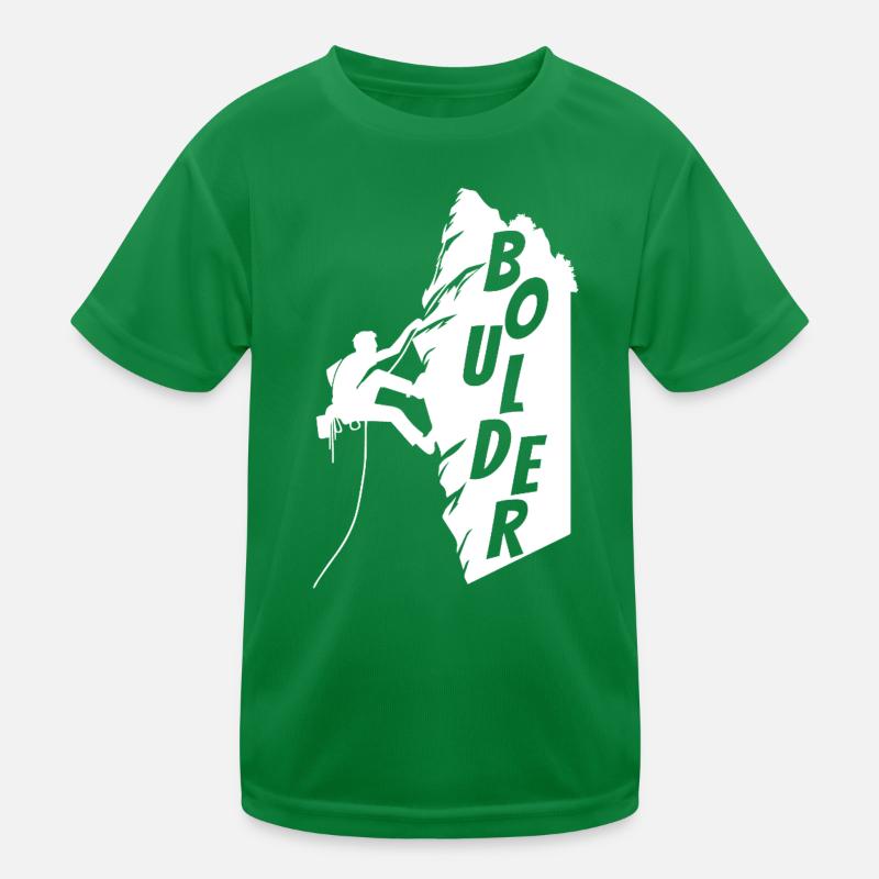 Kletterer Boulderer Kinder Funktions-T-Shirt