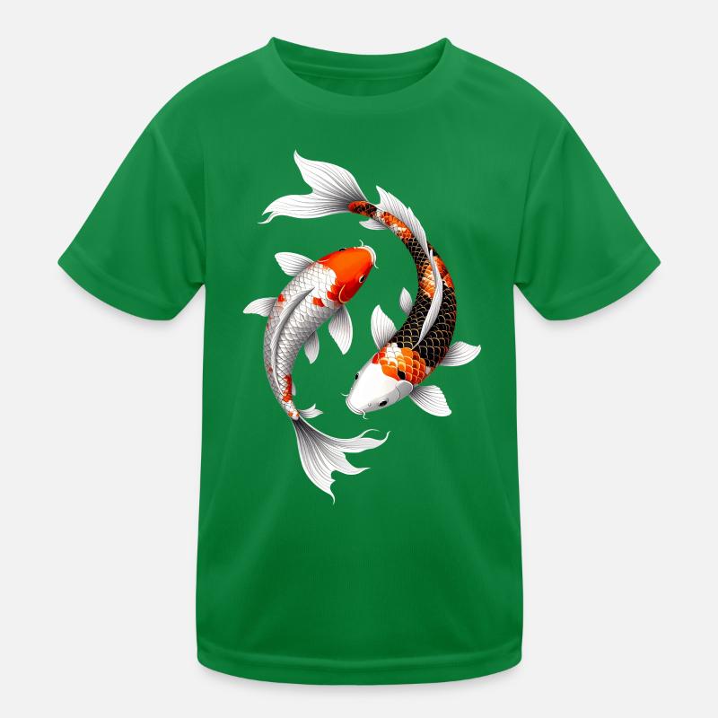 Carpe koi en Spirale Éclatante T-shirt sport Enfant