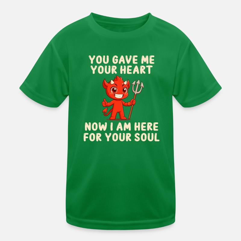 Devilish love message Kids Functional T-Shirt